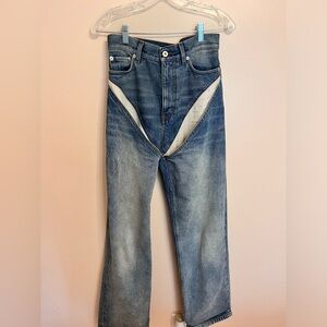 Y/PROJECT cut out jeans
